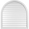 Ekena Millwork Round Top Surface Mount PVC Gable Vent: Functional, w/ 2"W x 1-1/2"P Brickmould Frame, 38"W x 40"H GVPRT38X4002SF - alternate 1